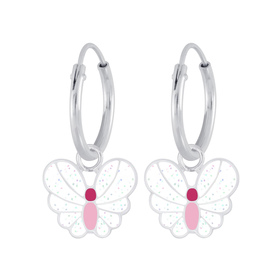 Schmetterling Kinder Creolen 925 Silber