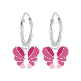 Schmetterling Kinder Creolen 925 Silber