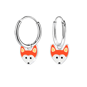 Fuchs Kinder Creolen 925 Silber