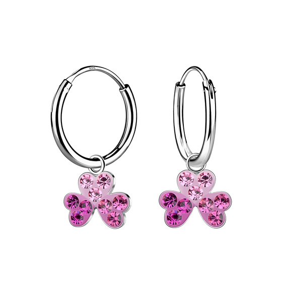 Herzchen Kinder Creolen 925 Silber