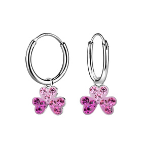 Herzchen Kinder Creolen 925 Silber