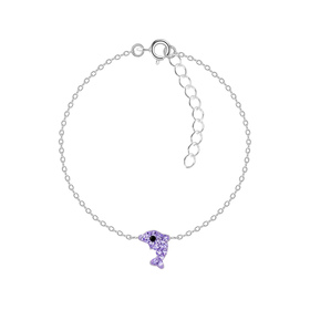Delfin Kinder Armband 925 Silber
