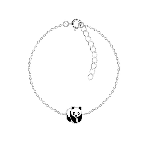 Panda Kinder Armband 925 Silber