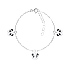 Panda Kinder Armband 925 Silber