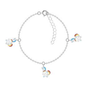 Einhorn Kinder Armband 925 Silber
