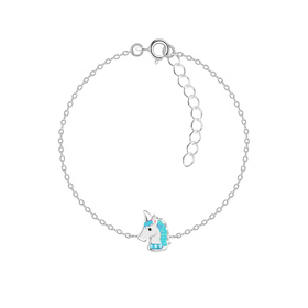 Einhorn Kinder Armband 925 Silber