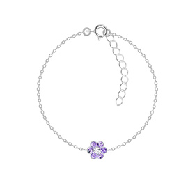 Blumen Kinder Armband 925 Silber