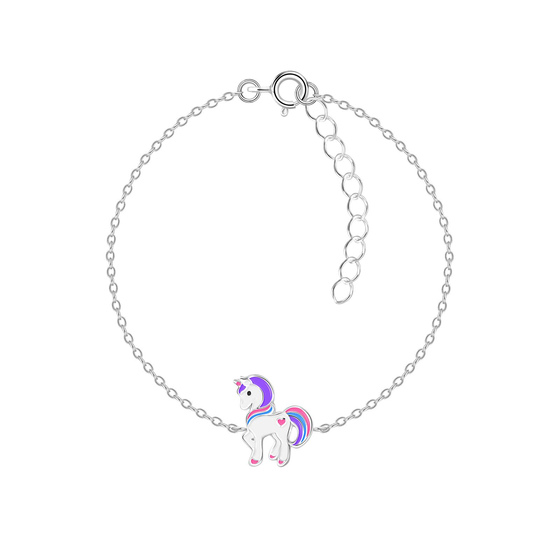 Einhorn Kinder Armband 925 Silber