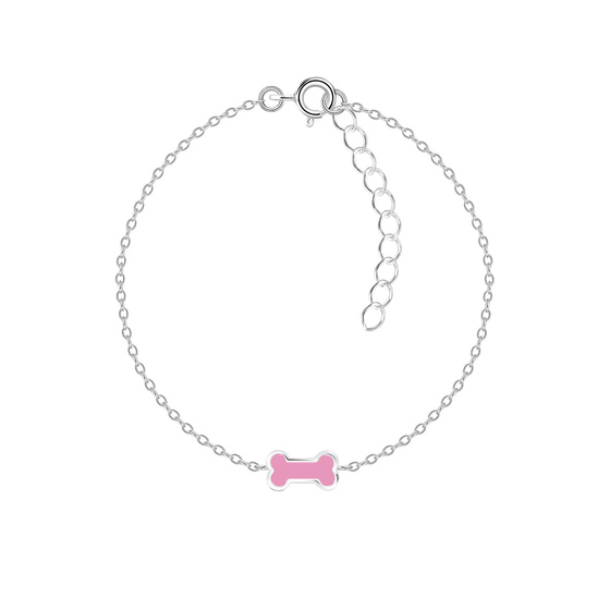 Knochen Kinder Armband 925 Silber