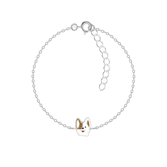 Hunde Kinder Armband 925 Silber