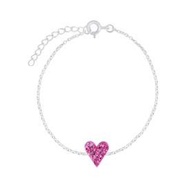 Herz Kinder Armband 925 Silber