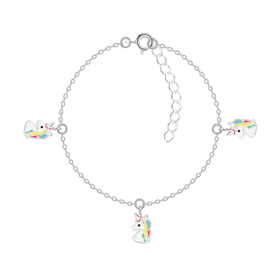 Einhorn Kinder Armband 925 Silber