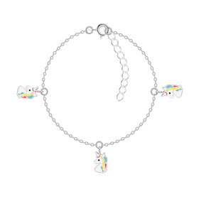 Einhorn Kinder Armband 925 Silber
