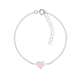 Herz Kinder Armband 925 Silber