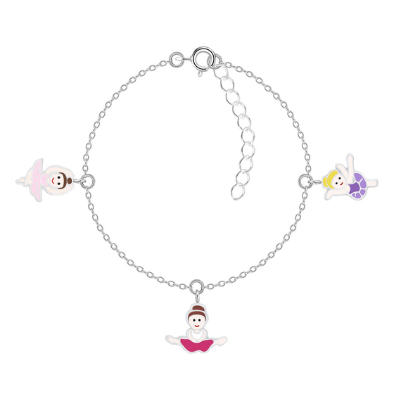 Ballerina Kinder Armband 925 Silber