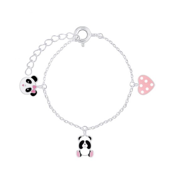 Pandaliebhaber Kinder Armband 925 Silber