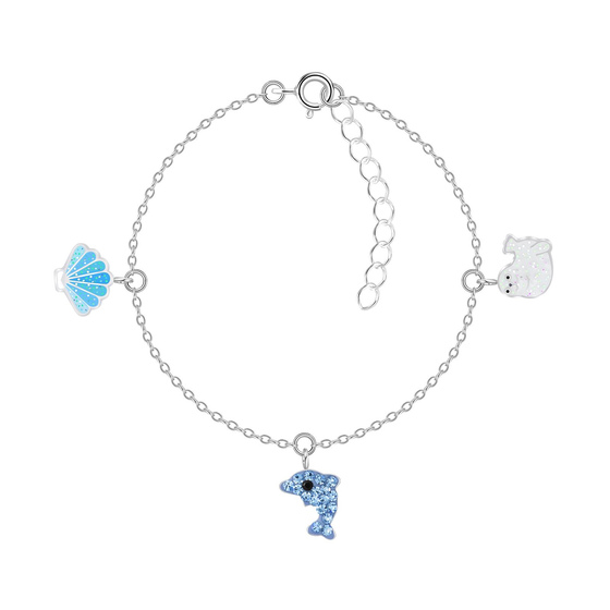 Meeresliebhaber Kinder Armband 925 Silber