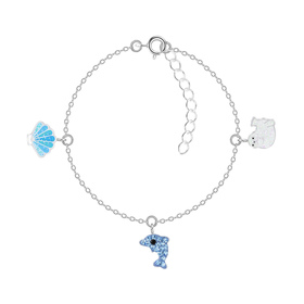 Meeresliebhaber Kinder Armband 925 Silber