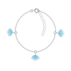 Muschel Kinder Armband 925 Silber