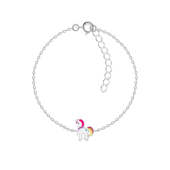 Einhorn Kinder Armband 925 Silber