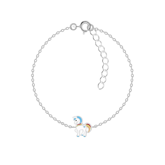 Einhorn Kinder Armband 925 Silber
