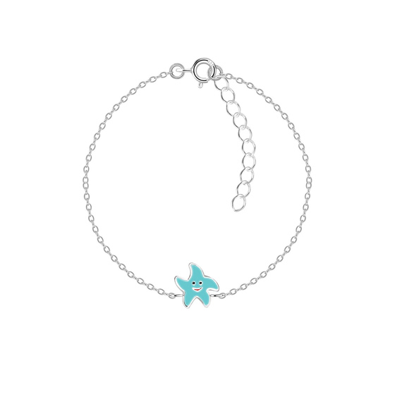 Seestern Kinder Armband 925 Silber