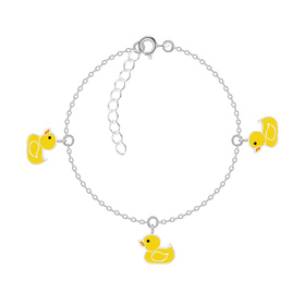 Enten Kinder Armband 925 Silber