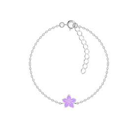 Blumen Kinder Armband 925 Silber