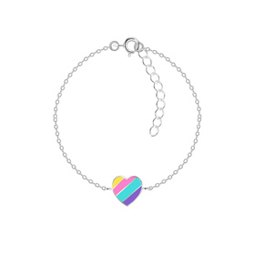 Herz Kinder Armband 925 Silber