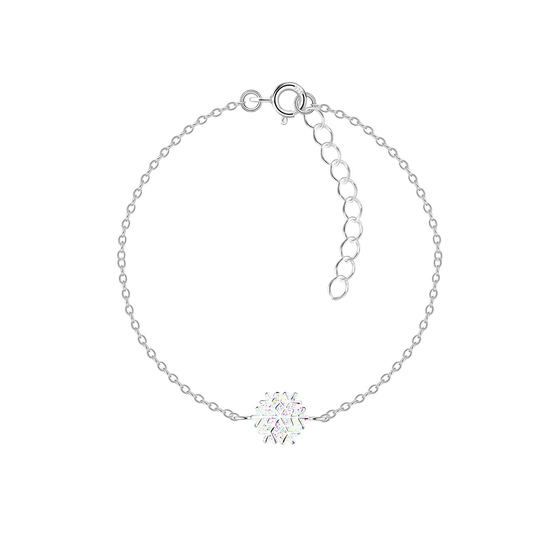 Schneeflocken Kinder Armband 925 Silber