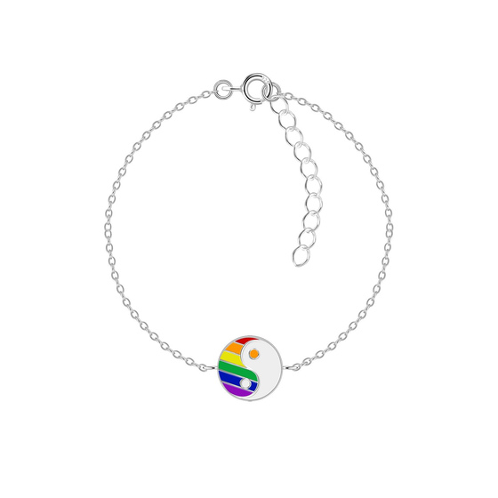 Yin Yang Kinder Armband 925 Silber