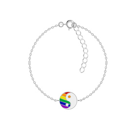 Yin Yang Kinder Armband 925 Silber