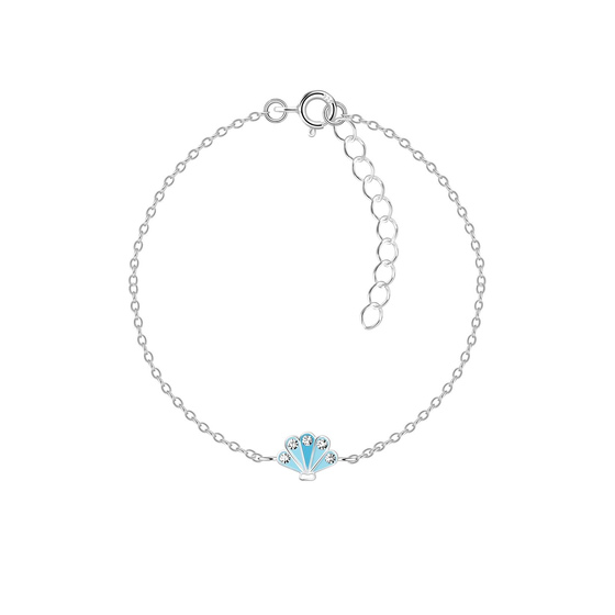 Muschel Kinder Armband 925 Silber