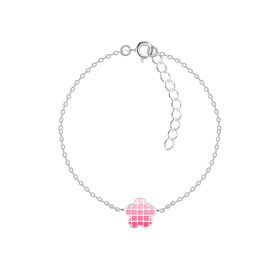 Blumen Kinder Armband 925 Silber