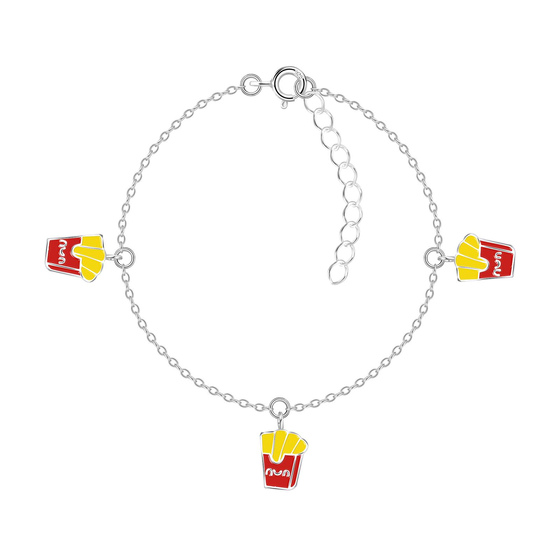 Pommes Kinder Armband 925 Silber