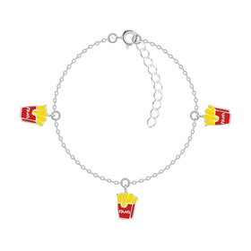 Pommes Kinder Armband 925 Silber