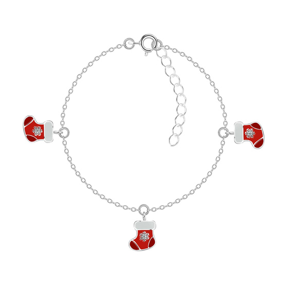 Nikolausstiefel Kinder Armband 925 Silber