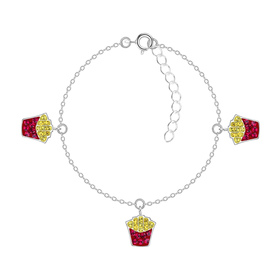 Pommes Kinder Armband 925 Silber