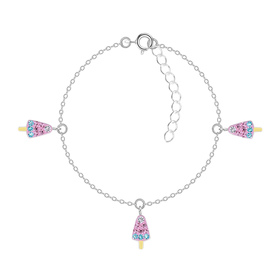 Eis Kinder Armband 925 Silber