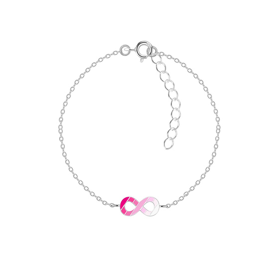 Infinity Regenbogen Kinder Armband 925 Silber