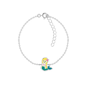 Meerjungfrauen Kinder Armband 925 Silber