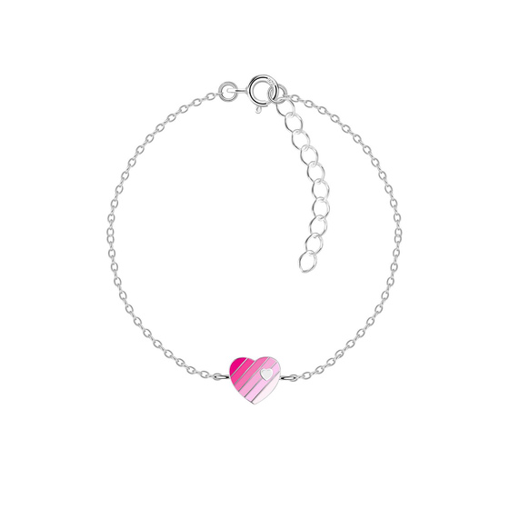 Herz Kinder Armband 925 Silber