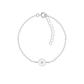 Blumen Kinder Armband 925 Silber