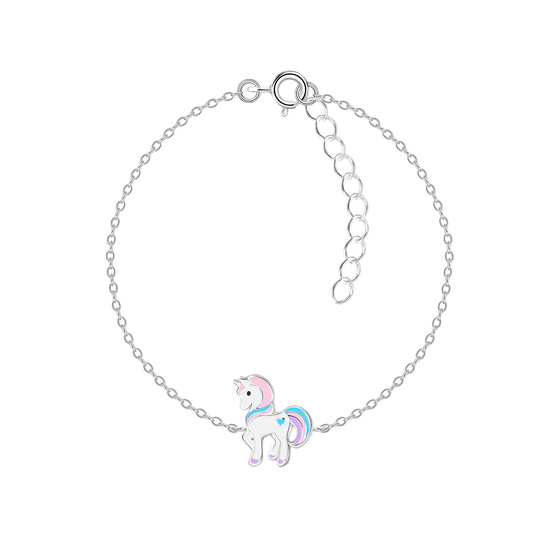 Einhorn Kinder Armband 925 Silber