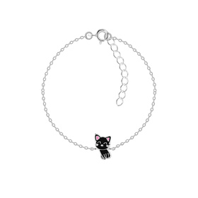Katzen Kinder Armband 925 Silber