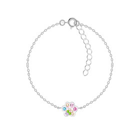 Pfotenabdruck Kinder Armband 925 Silber