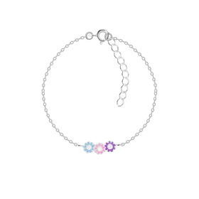 G�nsebl�mchen Kinder Armband 925 Silber