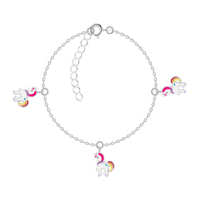 Einhorn Kinder Armband 925 Silber