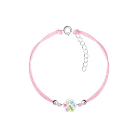 Pfotenabdruck Kinder Armband 925 Silber