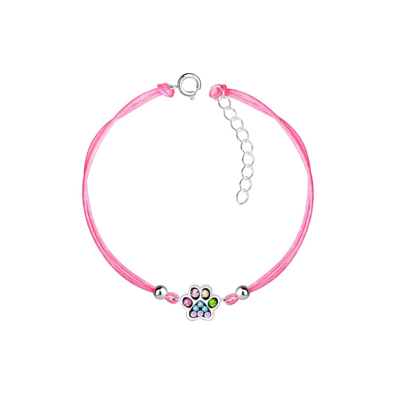 Pfotenabdruck Kinder Armband 925 Silber